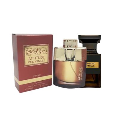 Macarena Attitude Oud Vanille Spices Fragrance, 3.4 fl oz, Unisex, Long Lasting