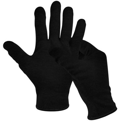 1 Pair(2Pcs) Cotton Gloves for Eczema and Dry Hands, Moisturizing Gloves, Work Gloves for Men, Women, SPA, Jewelry Inspection (Black, 1 Pair)