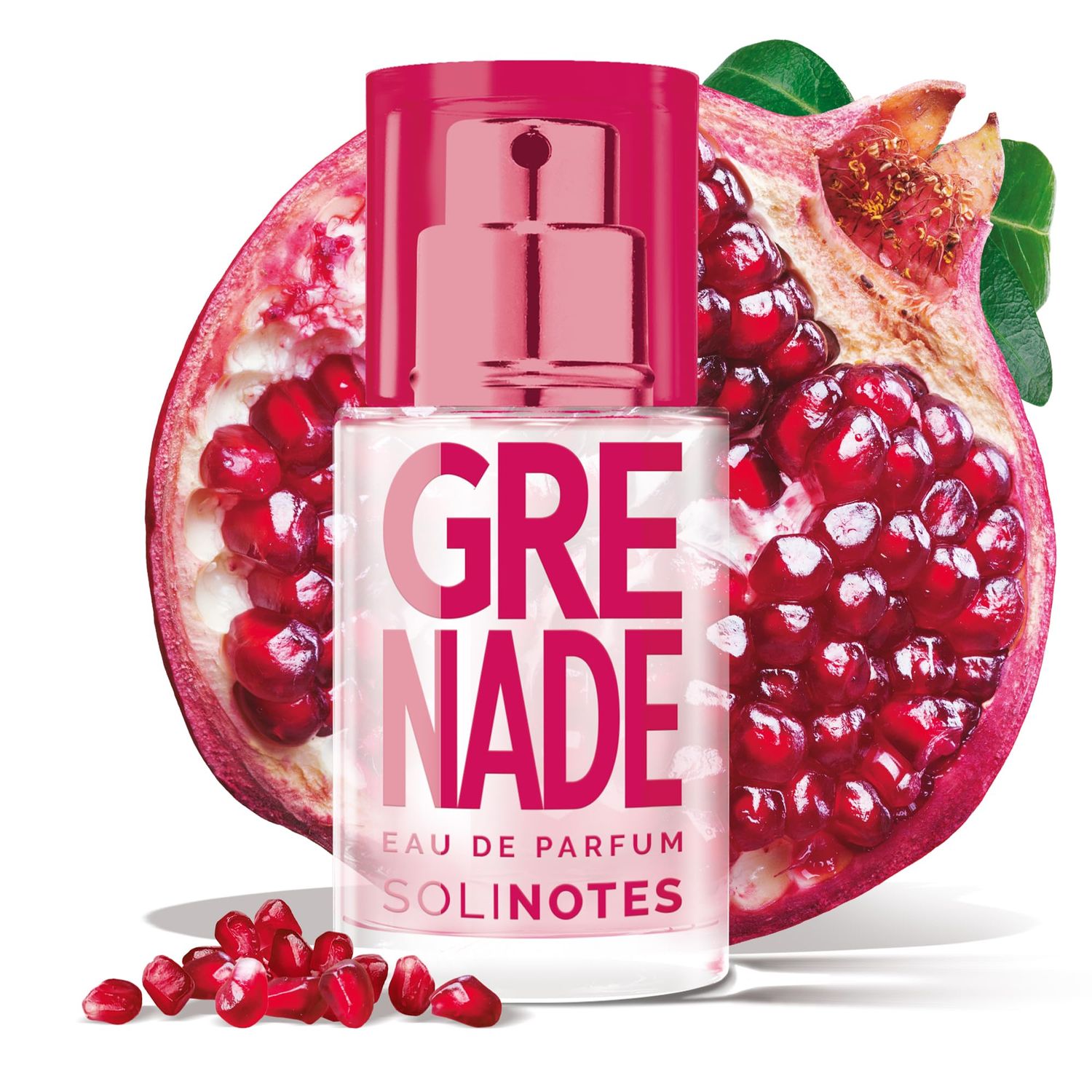 SOLINOTES Pomegranate Perfume for Women - Eau De Parfum | Delicate Floral and Soothing Scent - Made in France - Vegan - 0.5 fl.oz