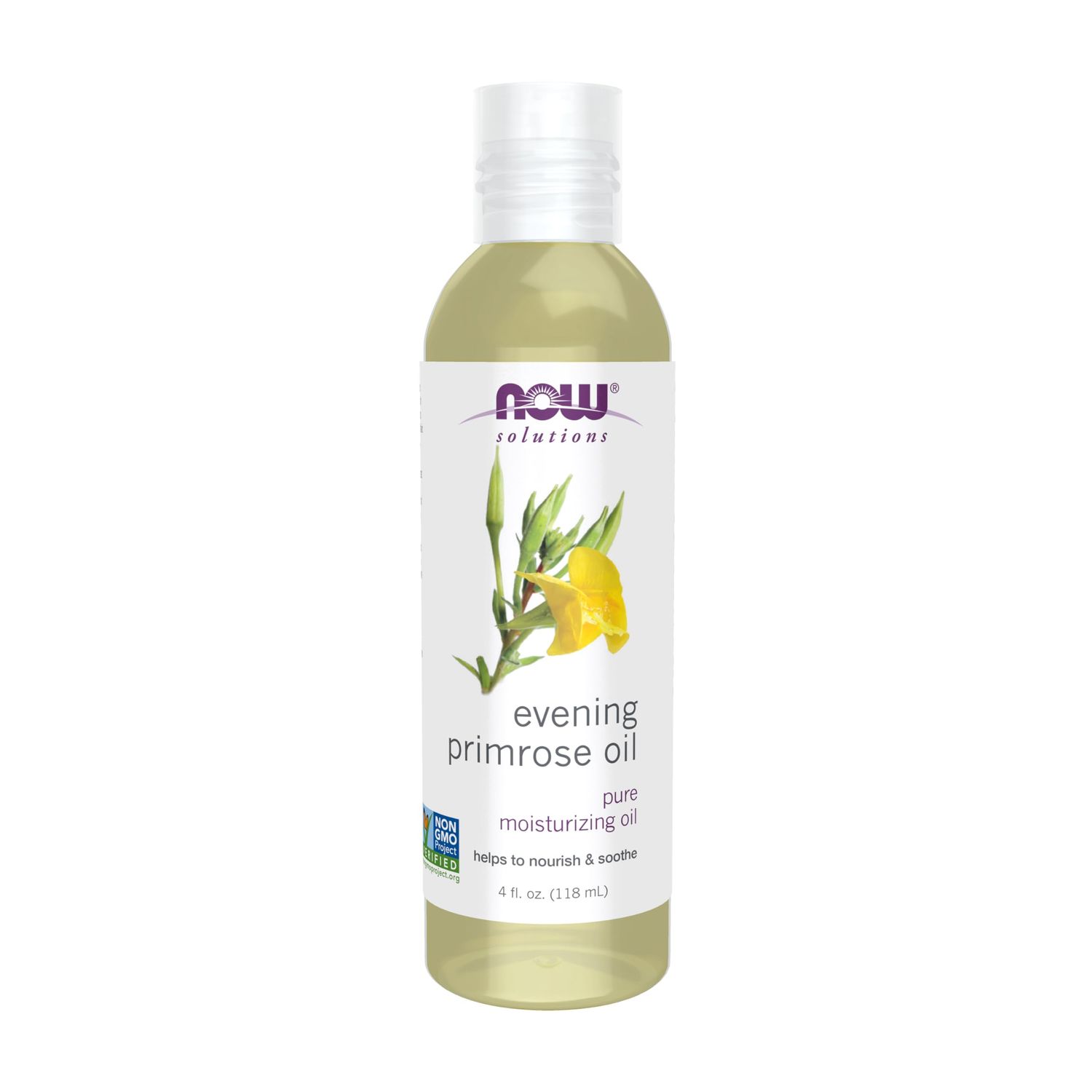 NOW Foods Solutions, Evening Primrose Oil, 100 Pure Moisturizing Oil, with Essential Fatty Acids 4-Ounce
