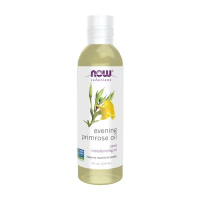 NOW Foods Solutions, Evening Primrose Oil, 100 Pure Moisturizing Oil, with Essential Fatty Acids 4-Ounce