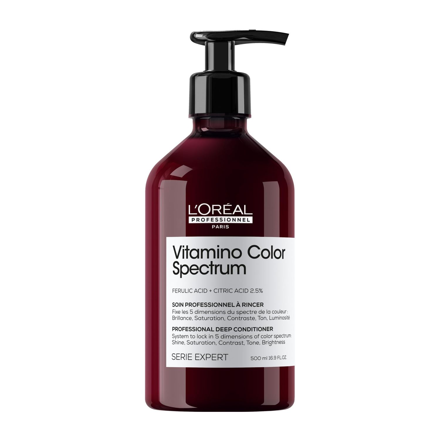 LOral Professionnel Paris Vitamino Color Spectrum Deep Conditioner - Maintains Day 1 Vibrancy, Ultra High Glass Shine, Rich Vibrant Colors, Strengthens &amp; Smoothens Hair, Color Toning Conditioner