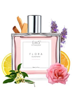 EM5 Floraa EDP Perfume for Women | Eau de Parfum for All Day Wear | Strong and Long Lasting Spray | Fruity Floral Citrus Fresh Fragrance | Luxury Gift for Her