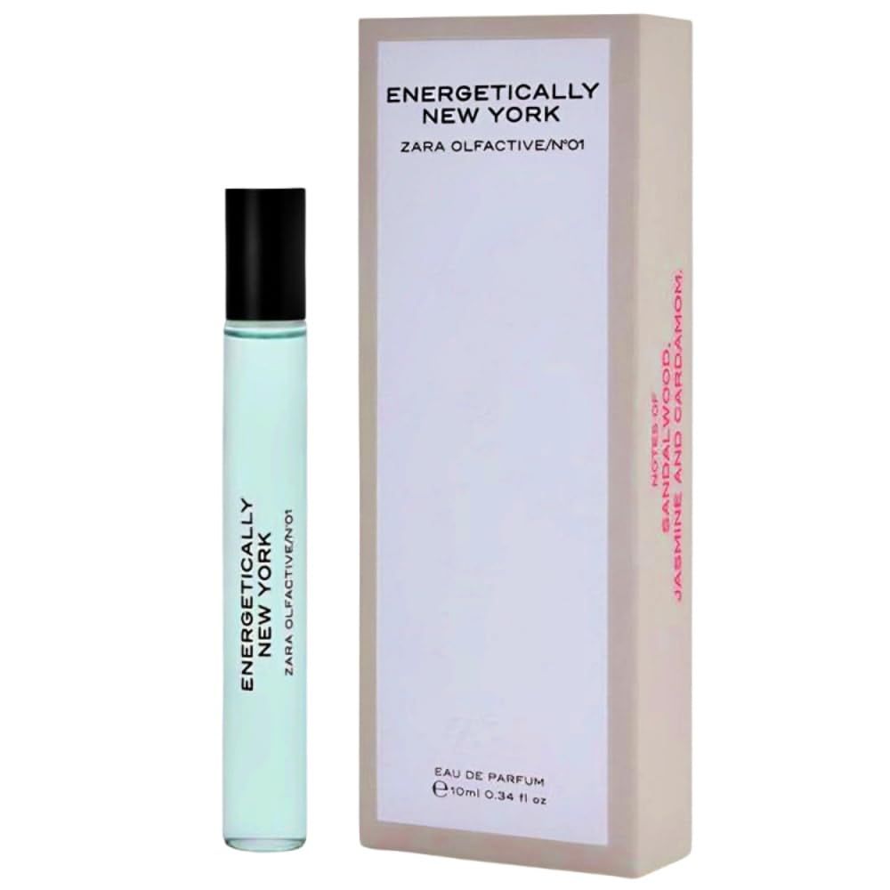 Zara Olfactive/N01 Energetically New York Eau De Parfum for Women Spicy Woody Fragrance with Cardamom Jasmine and Sandalwood by Jo Malone CBE 10 ML (0.34 FL. OZ)