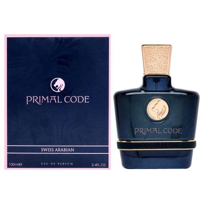 Swiss Arabian Primal Code - Luxury Products From Dubai - Long Lasting, Addictive Personal EDP Spray Fragrance - Seductive Signature Aroma - 3.4 Oz