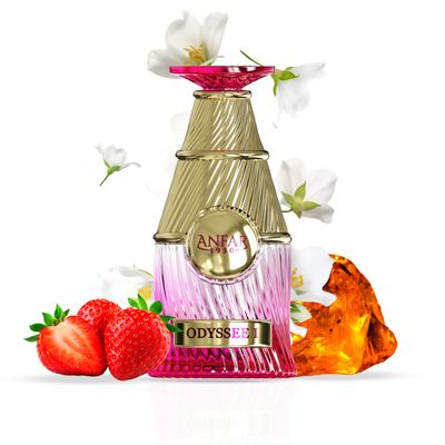 Anfar Odyssee I Pour Femme 1950, Extrait de Parfum, 3.4 fl oz, Strawberry, raspberry, blackberry, sour cherry, for women, 100ml.
