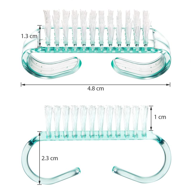 4 Pieces Handle Nail Brush Nail Hand Scrubbing Cleaning Brush (Small, Multicolor)