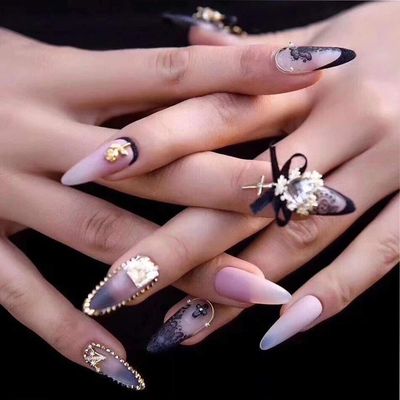 Holographic Nail Foil Transfer Stickers Black White Lace Laser Foils Nail Art Supplies Starry Paper Designs for Acrylic Decorations Women Fingernails Toenails DIY Manicure Wraps Nail Decor10 Rolls