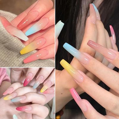 Neon Phosphor Nail Powder Set - 10 Colors, Fluorescent Glitter Gradient, Iridescent Rubbing Dust, Ombre Brush for DIY Nail Art
