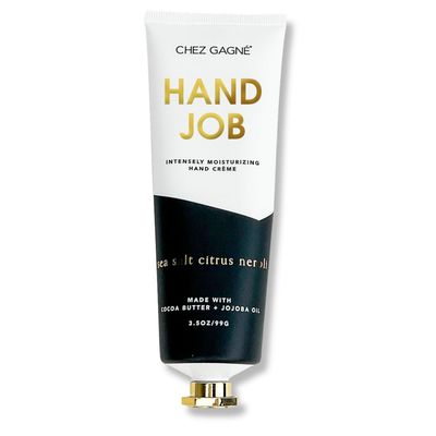 Chez Gagn Intensely Moisturizing Vegan Hand Cream (3.4oz) Jojoba Oil Cocoa Butter- Non-Greasy, Fast-Absorbing, Made In US - Hand Job - Hand Crme (3.4oz, Sea Salt, Citrus &amp; Neroli)