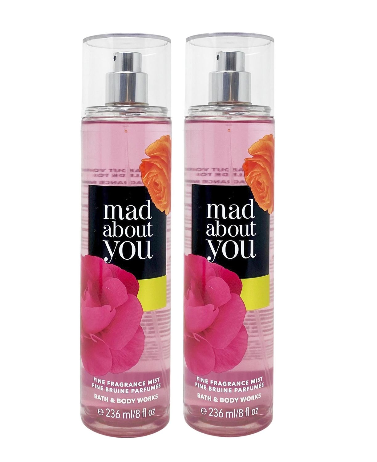 Set of 2 Bath &amp; Body Works Mad About You Fine Fragrance Mist 8 oz Each