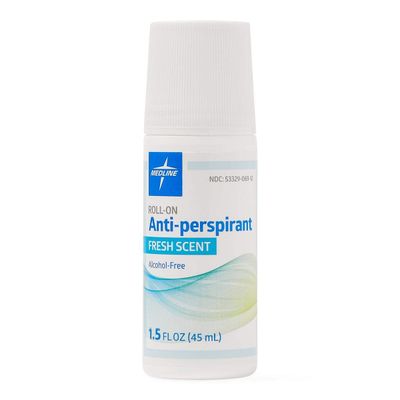 Medline MedSpa Roll-On Antiperspirant, Quick Dry &amp; Long Lasting, 1.5 oz (Case of 96)