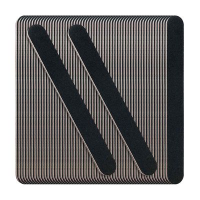 60 Pack Nail Files, Black 100/180 Grit Double Sides Emery Boards Nail File, Reusable Professional Manicure Tool for Home and Salon