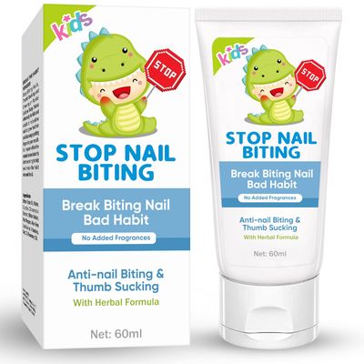 Nail Biting Prevention, No Bite Nail Treatment Cream for Kids, Nail Care &amp; Stop Thumb Sucking, Safe and Natural Plant Bitter Formula