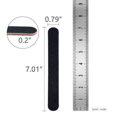 60 Pack Nail Files, Black 100/180 Grit Double Sides Emery Boards Nail File, Reusable Professional Manicure Tool for Home and Salon