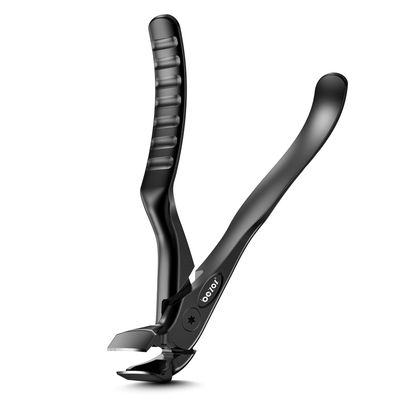 BEZOX Toenail Clippers for Seniors - Upgraded Long Handled Curved Head Toe Nail Clippers for Thick Nails for Elderly - Black