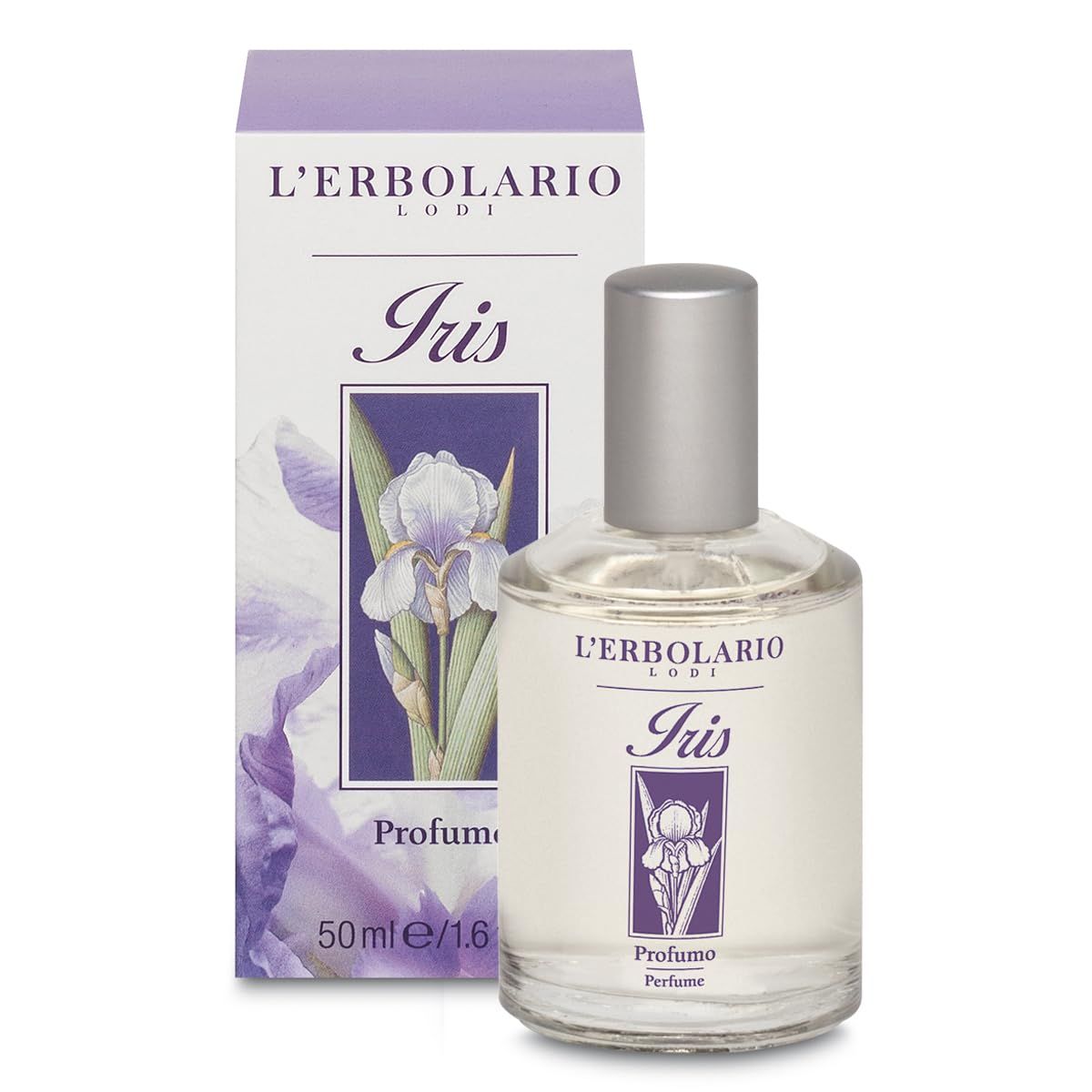 LErbolario Iris - Notes Of Bergamot, Iris And Vanilla - Sensual Fragrance For Women - Sweet Notes Of Iris Are Transferred To The Skin - Effuses Intensity - Long Lasting - 1.6 Oz EDP Spray