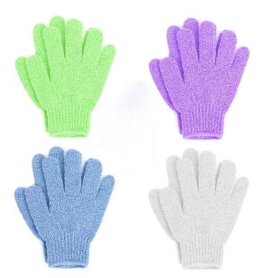 Exfoliating Bath Gloves, Pack of 4