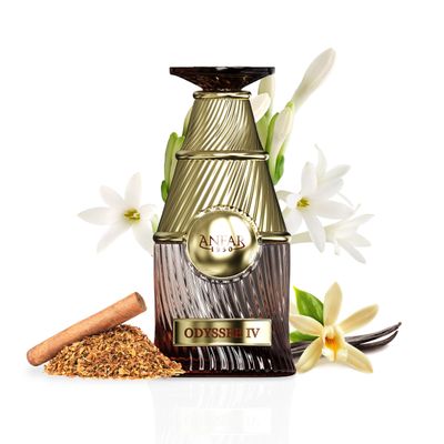 Anfar Odyssee IV, Pour Homme 1950, Extrait de Parfum for Men, 3.4 fl oz, Spices, Rum, Tobacco, Cinnamon, Men,100ml