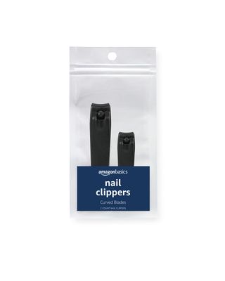 Amazon Basics Toenail Clipper and Fingernail Clipper Set, Black