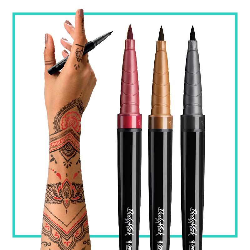 BIC BodyMark Temporary Tattoo Marker, Henna Vibes, Assorted Colors, 3-Count - Amazon Vine
