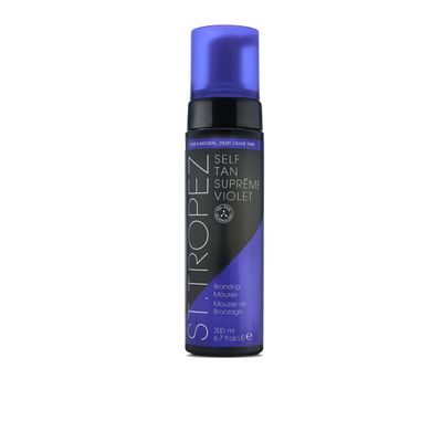 St.Tropez Self Tan Suprme Violet Bronzing Mousse, Hydrating, Ultra-Rich Natural Olive Tan, Streak-Free Finish, Vegan, Natural &amp; Cruelty Free, 6.7 fl oz