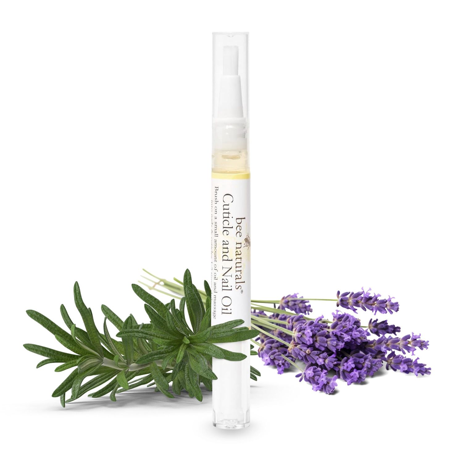 Bee Naturals Quick Fix Cuticle Oil Pen - Vitamin E Enriched Nail Revitalizer - Soothe &amp; Repair with Lavender &amp; Lemon Essence - Ideal for On-the-Go Nourishment Travel-Sized - Cruelty-free