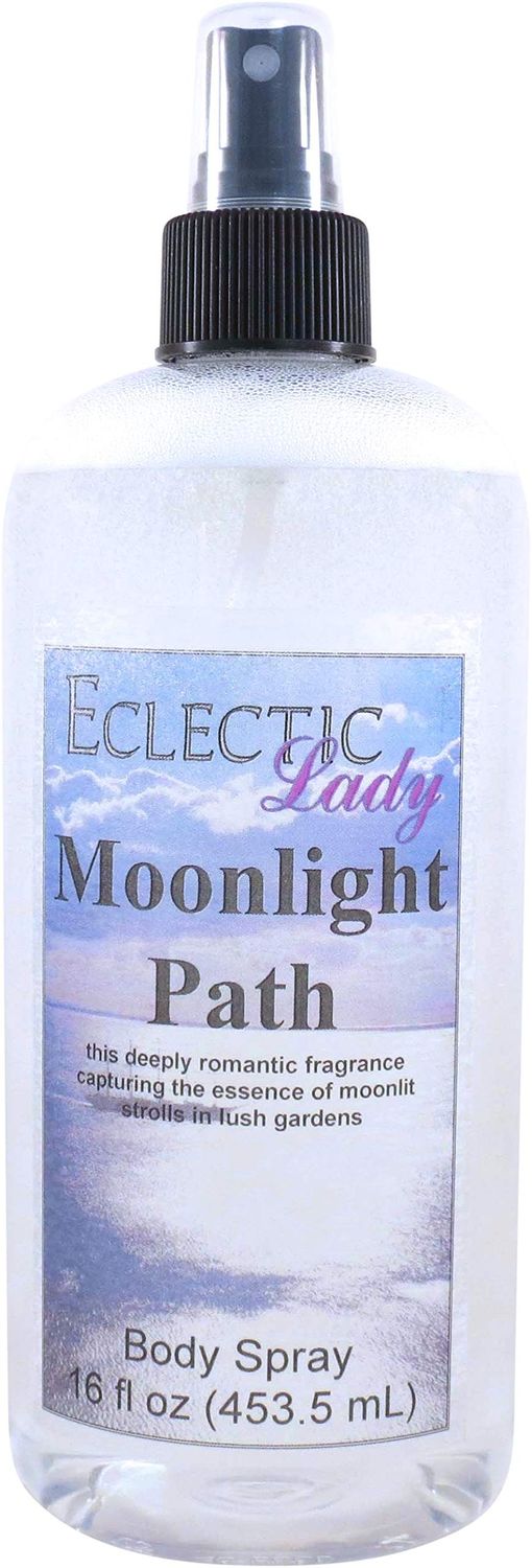 Eclectic Lady Moonlight Path Body Spray, 16 ounces, Body Mist for Women with Clean, Light &amp; Gentle Fragrance, Cologne with Soft, Subtle Aroma For Daily Use