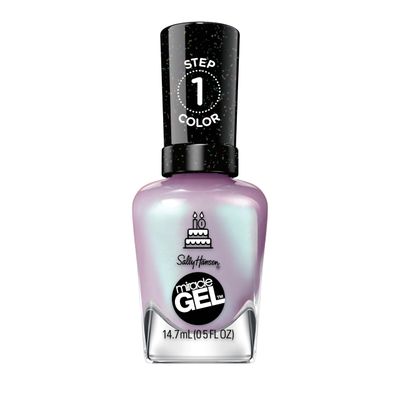 Sally Hansen Miracle Gel, Affairy to Remember, Long Lasting, Gel-Like Formula, No UV Lamp Needed, Semi Opaque, Shimmery Blue Nail Polish