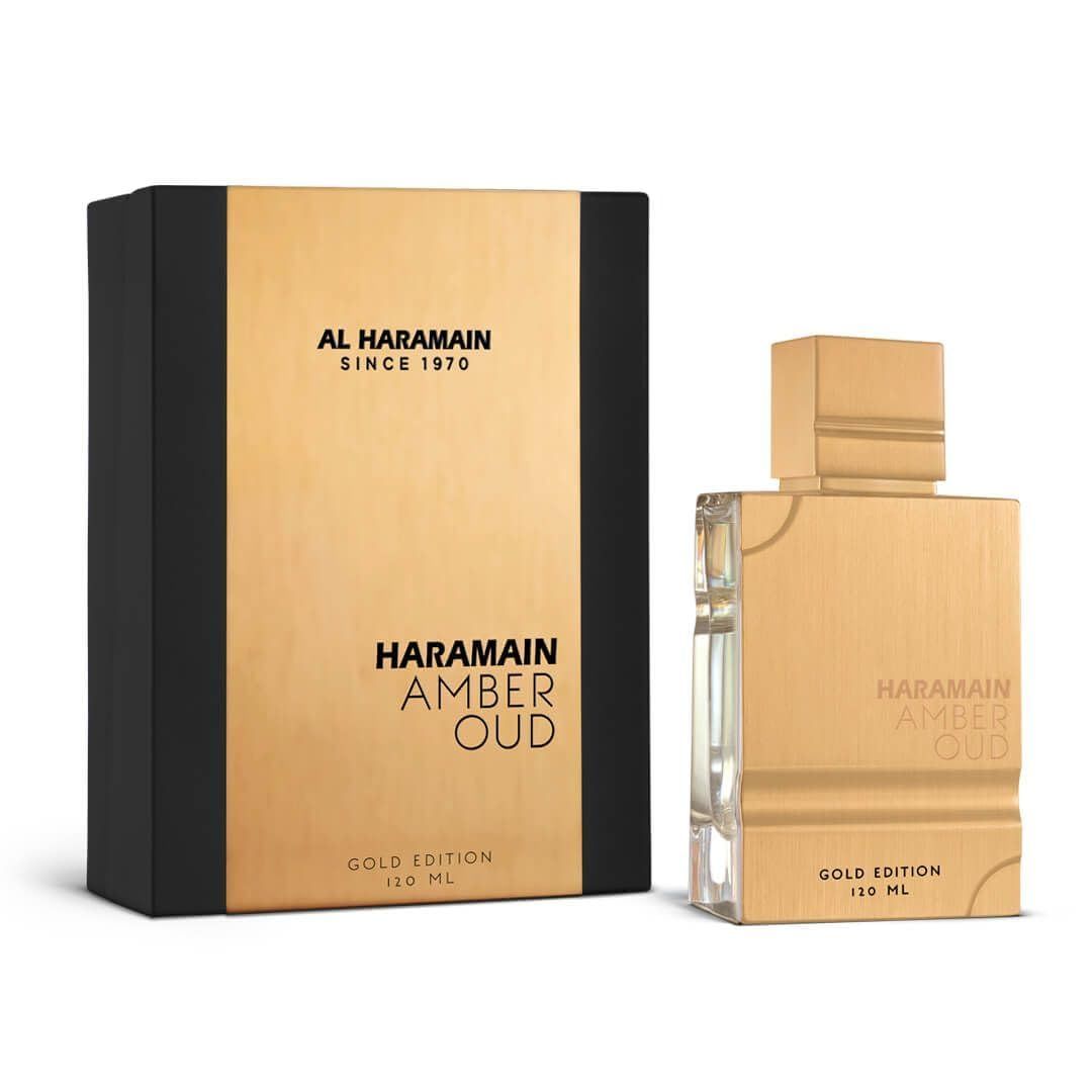Al Haramain Amber Oud Gold Edition Eau De Parfum Spray 120ml (4 oz) - Unisex Arabian Perfume for Women &amp; Men, Long-Lasting Amber Cologne with Refreshing &amp; Sweet Fragrance