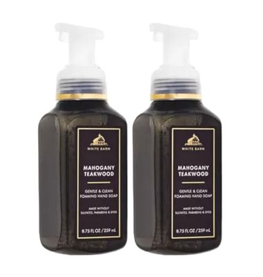 Bath and Body Works Gentle Foaming Hand Soap 8.75 Ounce 2-Pack (Mahogany Teakwood)