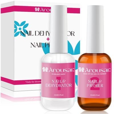 Arousar Nail Prep Dehydrator &amp; Bond Primer, Superior Bonding for Acrylic Nail Supplies