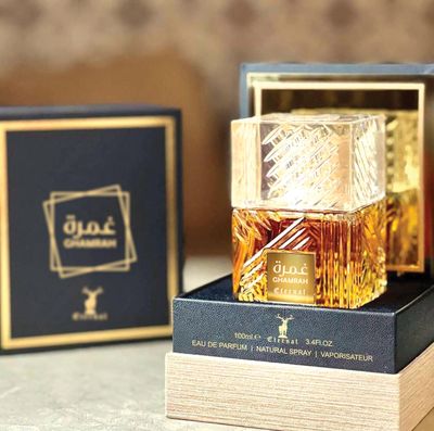 Maison dOrient GHAMRAH Niche Collection Dubai 100 ML (3.4 oz) EDP for Men and Women - Spicy Gourmand Perfume with Cognac, Cinnamon, and Vanilla - Long-Lasting Unisex Fragrance