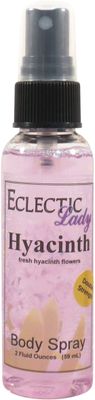 Eclectic Lady Hyacinth Body Spray, Double Strength, 2 ounces, Body Mist for Women with Clean, Light &amp; Gentle Fragrance, Cologne with Soft, Subtle Aroma For Daily Use