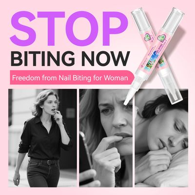 Stop Nail Biting Pen For Women: Gelike EC Organic Nail Biting Treatment For Adults - Effective Biting Prevention For Woman - Anti Finger Sucking For Biters Nail Care