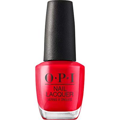 OPI Nail Lacquer Cajun Shrimp | Opaque Bright Orange Crme Chip Resistant Nail Polish | Vegan, Fast Drying, Streak Free