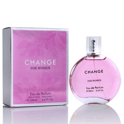 Change Eau De Parfum for Women - Spicy pink pepper on Top Pairing Floral Heart Notes of Jasmine &amp; Iris - Suitable for Casual Wear - Mild &amp; Paraben Free - Elegant 100ml Bottle Packaged in a Box