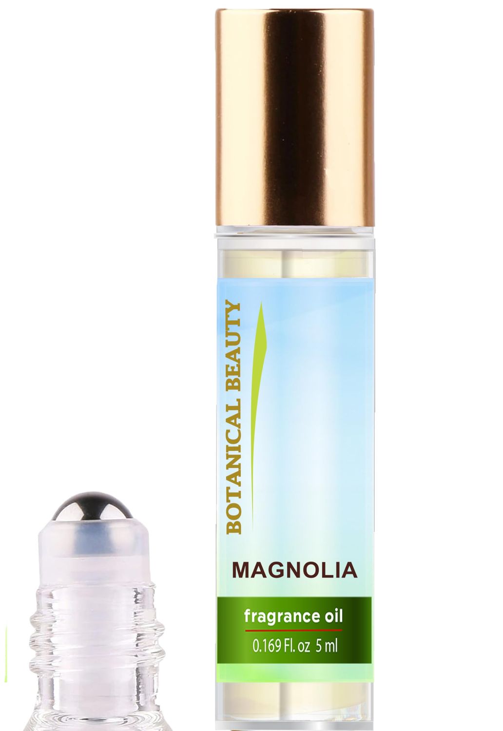 Botanical Beauty MAGNOLIA FRAGRANCE OIL ROLL-ON 0.169 FL OZ (5 ML) Rollerball Perfume, Alcohol-Free, Long Lasting