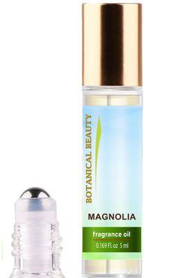 Botanical Beauty MAGNOLIA FRAGRANCE OIL ROLL-ON 0.169 FL OZ (5 ML) Rollerball Perfume, Alcohol-Free, Long Lasting