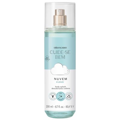 O Boticrio Cuide-se Bem Cloud Body Splash, Refreshing and Hydrating Fragrance Mist, 6.7 Ounce (200ml)
