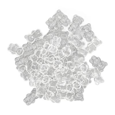 50pcs Nail Polish Color Card Transparent Acrylic Cute Cartoon Bear Shaped Nail Art Color Polish Display Card Nail Art DIY Manicure Tool Accessories for Nail Training Practicing, Wholesale Business