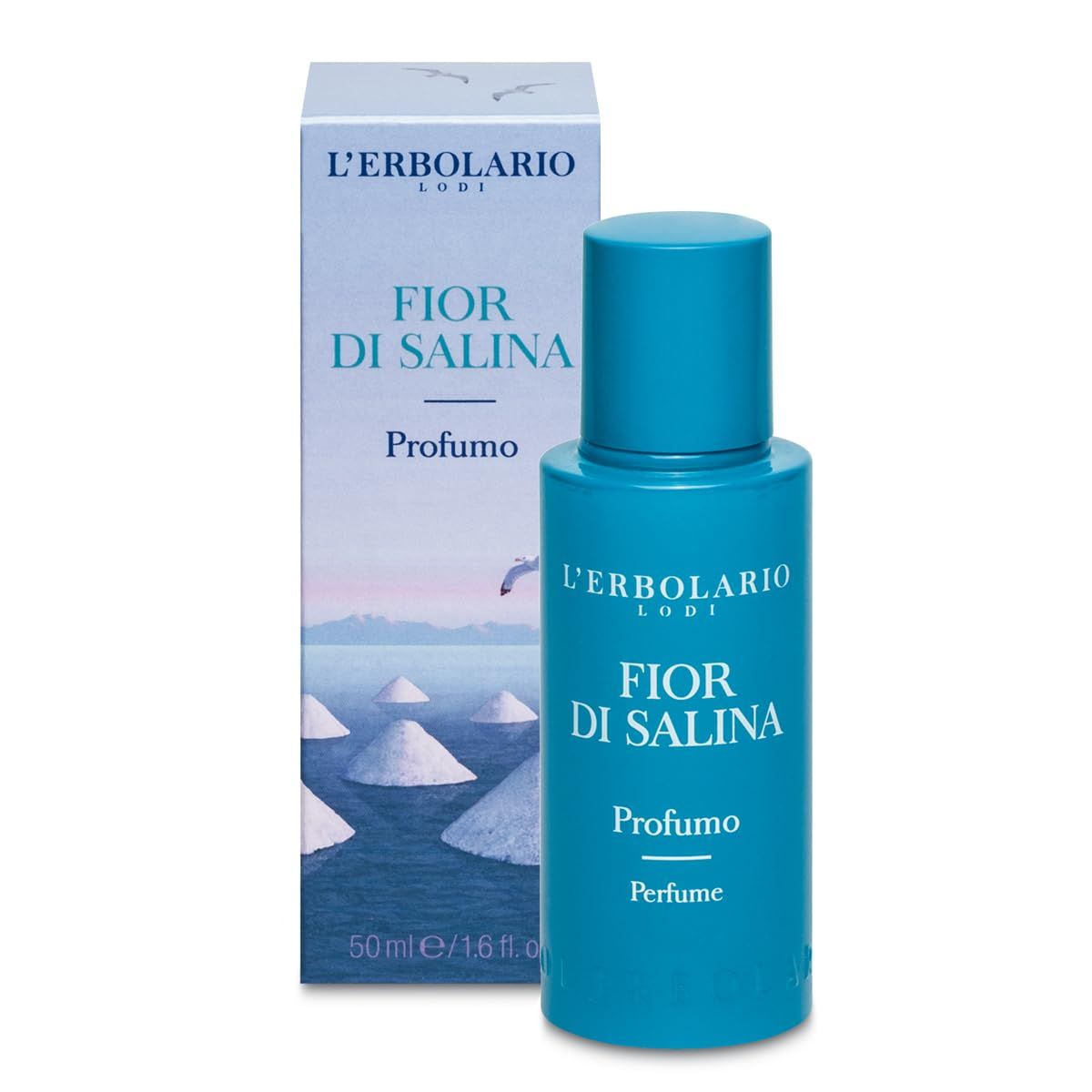 LErbolario Fior Di Salina - Citrus Aromatic Fragrance For Women And Men - Launched In 2018 - Citrus And Aromatic Scents Of The Mediterranean Coast - Dermatologically Tested - 1.6 Oz EDP Spray