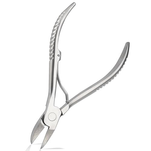 Heavy Duty Podiatrist Toenail Clippers for Thick and Ingrown Nails, Hand Forged Stainless Steel Toe Nail Clippers for Men Women Seniors