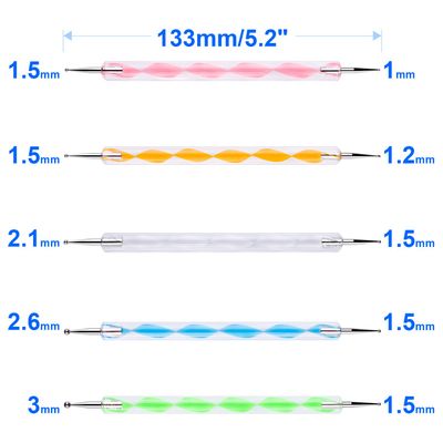 10PCS Dotting Tools Set For Nail Art, Embossing Stylus For Painting