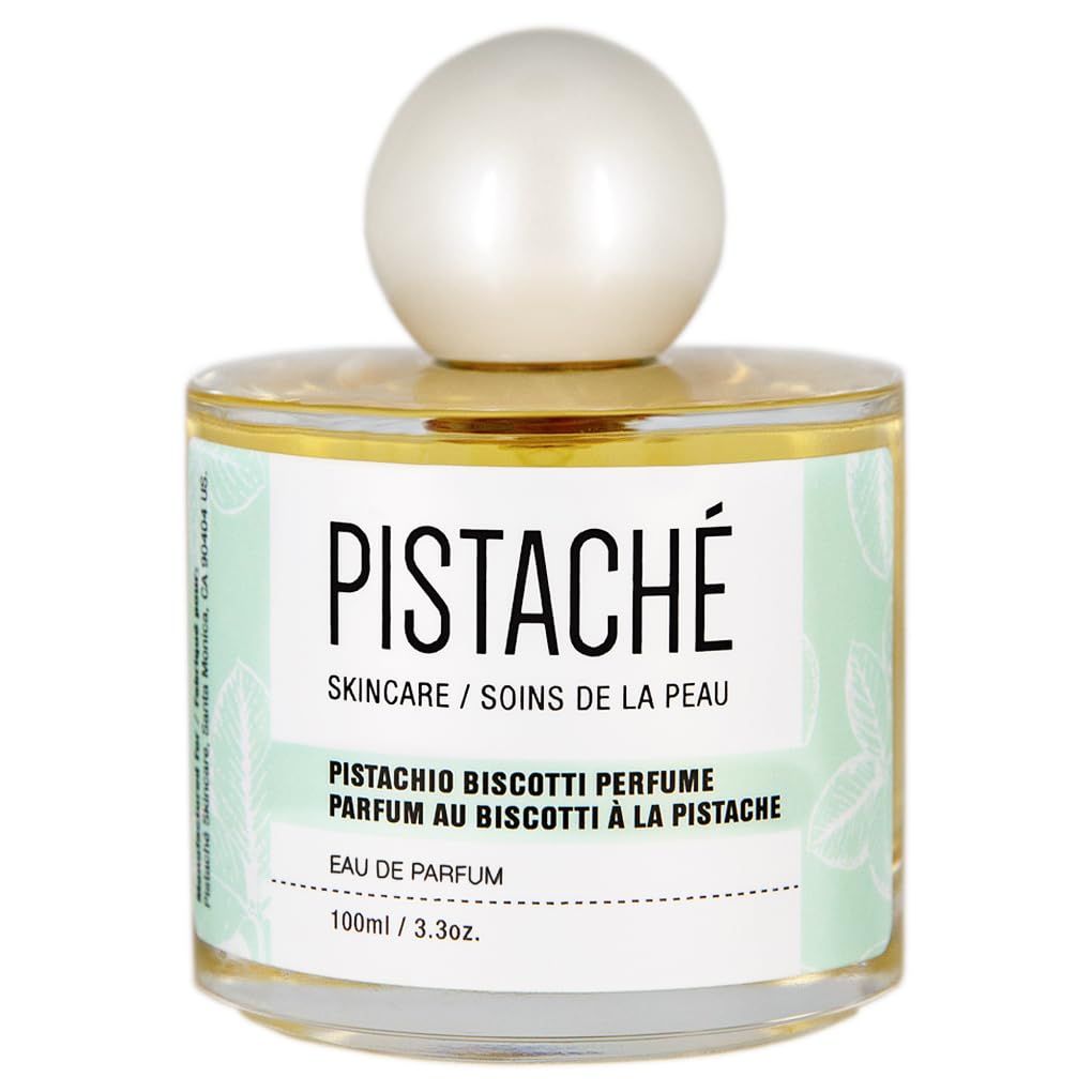 Pistach Skincare Pistachio Biscotti Perfume Eau de Parfum Nutty Lightly Sweet Boyfriend Butter Scent, 3.38 oz