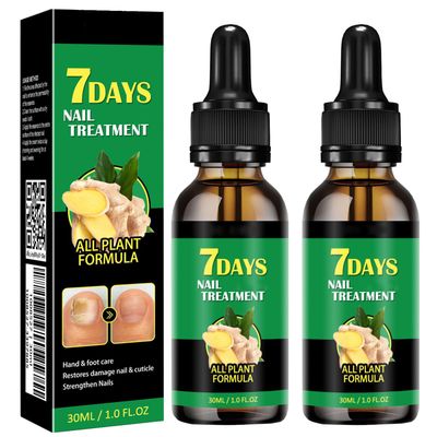 Achiche 7days Nail Treatment, Ginger Nail Treatment, Multi-Purpose Nail Repair, Nail Nutrient Oil Strengthener Oil Serum Ginger Nail Growth Oil