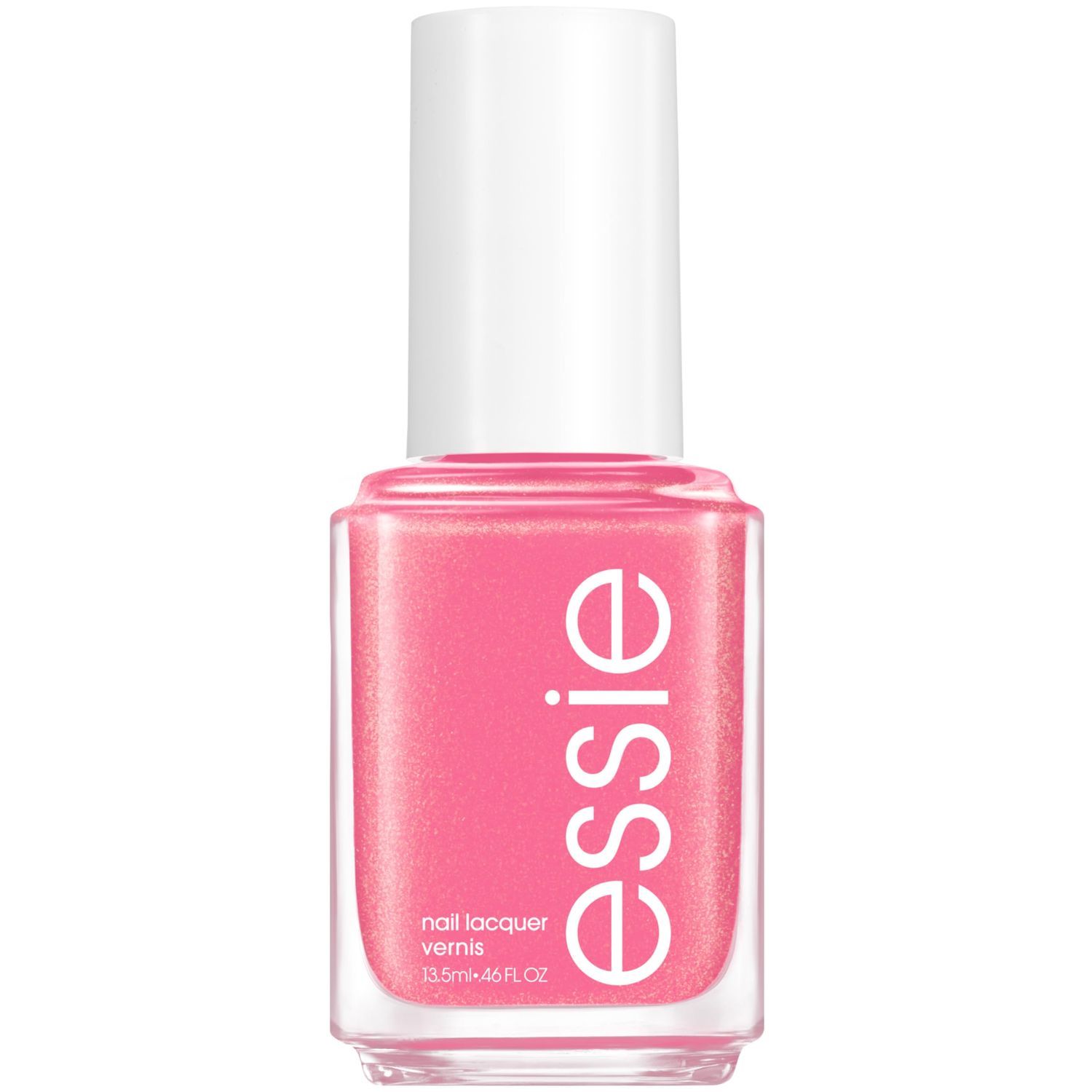 essie Nail Polish, Salon-Quality Mid-tone Pink Shimmer Nail Polish, Vegan, One Way For One, 0.46 fl oz