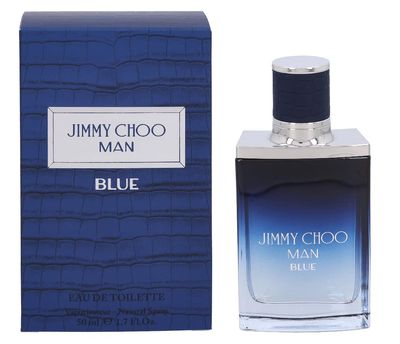 JIMMY CHOO - Man Blue Eau de Toilette - Mens Fragrance - Leathery &amp; Woody - With notes of Black Pepper, Cypress &amp; Vanilla Bean - 1.7 Fl Oz