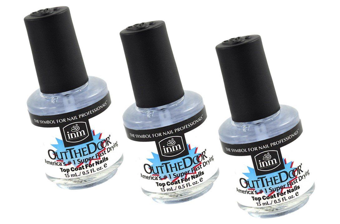 3 X Out The Door Number 1 Super Fast Drying Nail Top Coat For Nail | size 0.3 fl oz / 9 ml