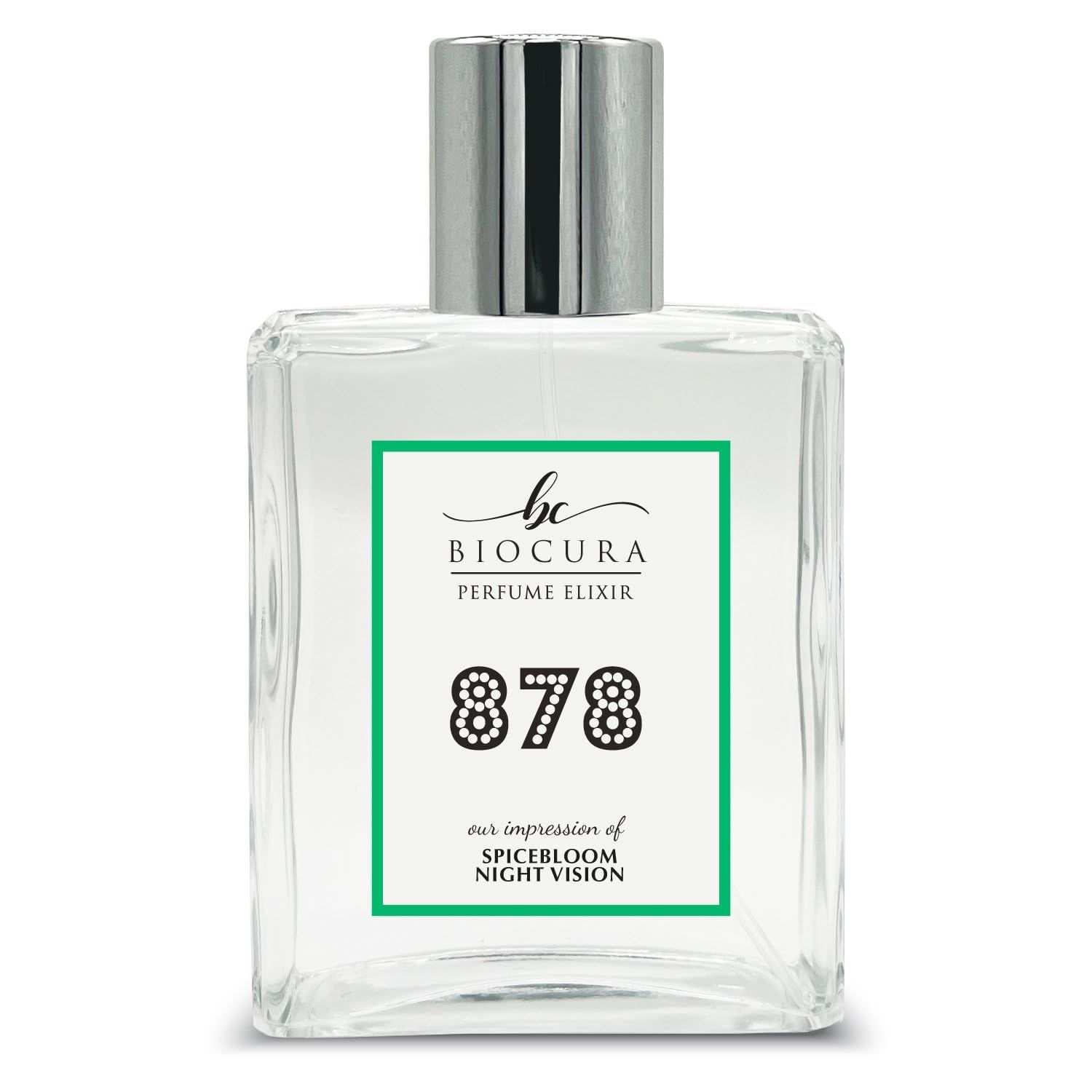 BIOCURA BC Perfume 878 Inspired by Spicebloom Night Vision For Men Fragrance Dupes Eau de Parfum Bottle 3.4 Fl Oz/100ml